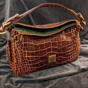 Dooney and Bourke crocodile tassel satchel